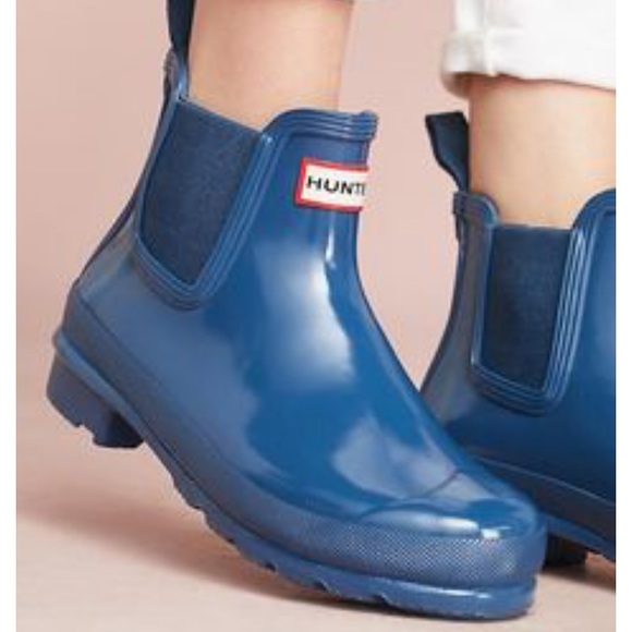 NWB Anthropologie Hunter Chelsea Rain Boots, Sz 7 - Picture 2 of 6